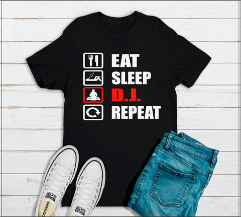 Eat, Sleep, DJ, Repeat T-shirt