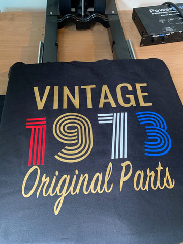 VINTAGE BIRTH YEAR TEE