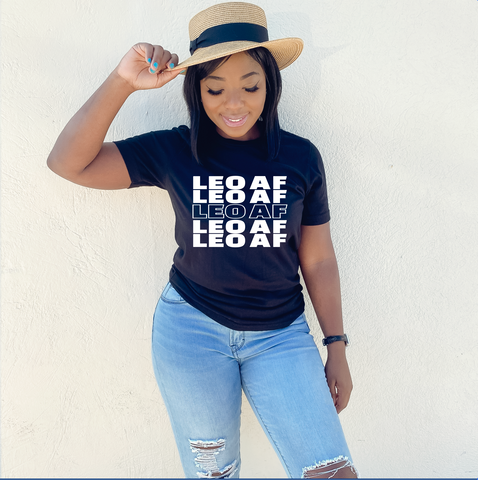 Leo AF Zodiac AF Tee